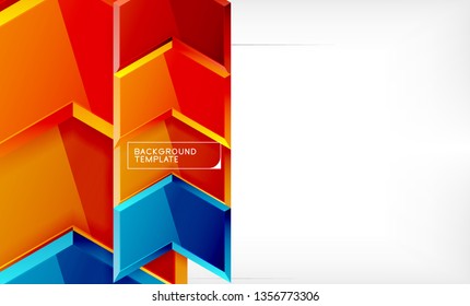 Fondo brillante brillante brillante, diseño geométrico moderno limpio, composición futurista, ilustración vectorial