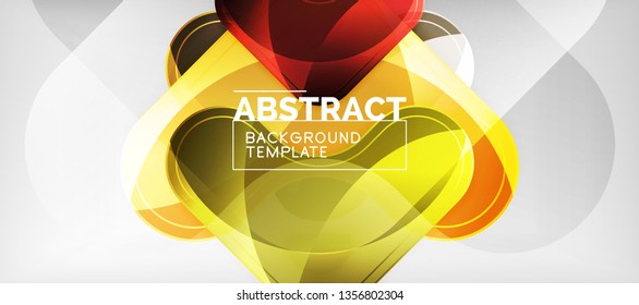 Shiny glossy arrows background, clean modern geometric design, futuristic composition, vector illustration