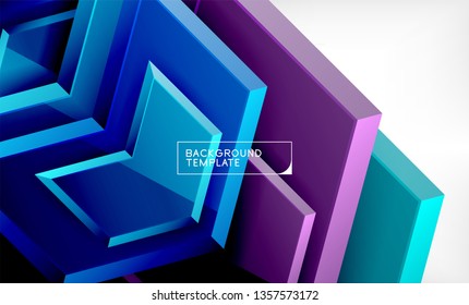 Fondo brillante brillante brillante, diseño geométrico moderno limpio, composición futurista, ilustración vectorial