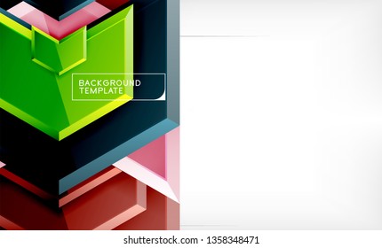 Fondo brillante brillante brillante, diseño geométrico moderno limpio, composición futurista, ilustración vectorial