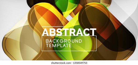 Shiny glossy arrows background, clean modern geometric design, futuristic composition, vector illustration