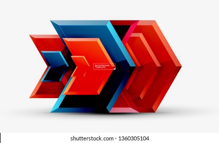 Fondo brillante brillante brillante, diseño geométrico moderno limpio, composición futurista, ilustración vectorial