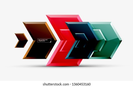 Fondo brillante brillante brillante, diseño geométrico moderno limpio, composición futurista, ilustración vectorial
