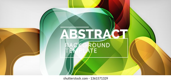 Shiny glossy arrows background, clean modern geometric design, futuristic composition, vector illustration