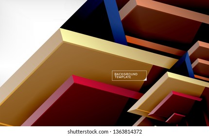 Shiny glossy arrows background, clean modern geometric design, futuristic composition, vector illustration