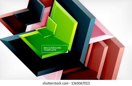 Fondo brillante brillante brillante, diseño geométrico moderno limpio, composición futurista, ilustración vectorial