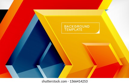 Fondo brillante brillante brillante, diseño geométrico moderno limpio, composición futurista, ilustración vectorial