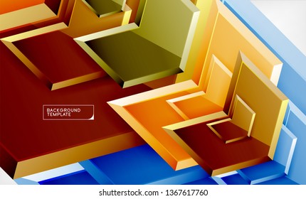 Fondo brillante brillante brillante, diseño geométrico moderno limpio, composición futurista, ilustración vectorial