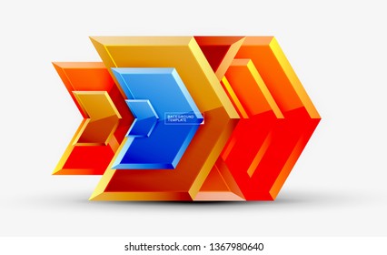 Fondo brillante brillante brillante, diseño geométrico moderno limpio, composición futurista, ilustración vectorial
