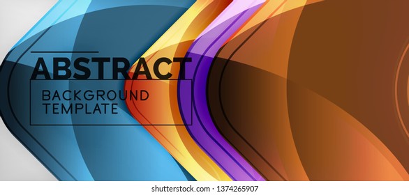 Fondo brillante brillante brillante, diseño geométrico moderno limpio, composición futurista, ilustración vectorial