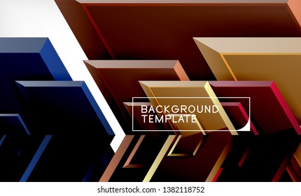 Shiny glossy arrows background, clean modern geometric design, futuristic composition, vector illustration