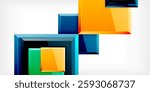 Shiny glossy metallic or plastic square design background. Vector Illustration For Wallpaper, Banner, Background, Card, Book Illustration, landing page