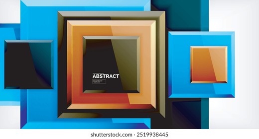 Glänzender glänzender quadratischer oder metallischer Kunststoffhintergrund. Vektorgrafik für Tapete, Banner, Hintergrund, Karte, Buchgrafik, Landing Page