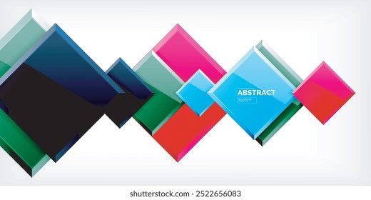Shiny glossy metallic or plastic square design background. Vector Illustration For Wallpaper, Banner, Background, Card, Book Illustration, landing page