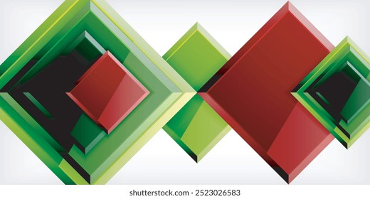 Fondo brillante de diseño cuadrado metálico o plástico brillante. Ilustración vectorial para el Fondo de pantalla, Anuncio, fondo, tarjeta, ilustración del libro, landing page