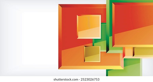 Shiny glossy metallic or plastic square design background. Vector Illustration For Wallpaper, Banner, Background, Card, Book Illustration, landing page