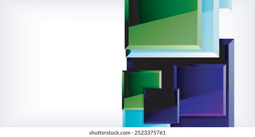 Shiny glossy metallic or plastic square design background. Vector Illustration For Wallpaper, Banner, Background, Card, Book Illustration, landing page