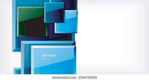 Fondo brillante de diseño cuadrado metálico o plástico brillante. Ilustración vectorial para el Fondo de pantalla, Anuncio, fondo, tarjeta, ilustración del libro, landing page