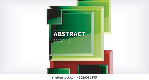 Shiny glossy metallic or plastic square design background. Vector Illustration For Wallpaper, Banner, Background, Card, Book Illustration, landing page