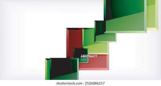 Shiny glossy metallic or plastic square design background. Vector Illustration For Wallpaper, Banner, Background, Card, Book Illustration, landing page