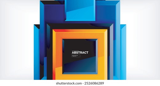 Fondo brillante de diseño cuadrado metálico o plástico brillante. Ilustración vectorial para el Fondo de pantalla, Anuncio, fondo, tarjeta, ilustración del libro, landing page