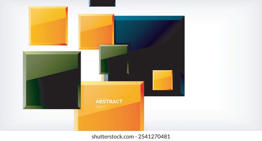 Plano de fundo brilhante brilhante quadrado metálico ou plástico. Ilustração vetorial para papel de parede, banner, plano de fundo, cartão, ilustração de livro, página inicial