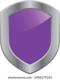 A Shiny and Glossy Purple Shield