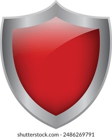 A Shiny and Glossy Red Shield