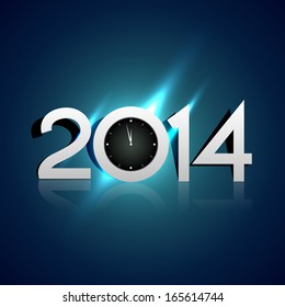 shiny glowing creative happy new year design