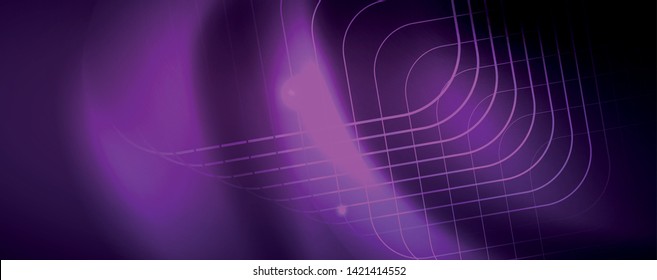 Shiny glowing design background, neon style lines, technology concept