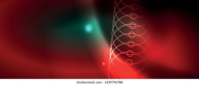 Fondo brillante de diseño, líneas de estilo neón, concepto de tecnología