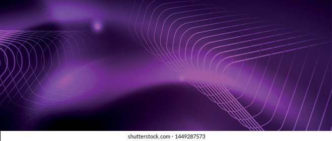 Shiny glowing design background, neon style lines, technology concept