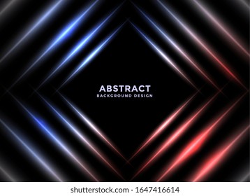 líneas brillantes de luz brillante diseño de fondo abstracto