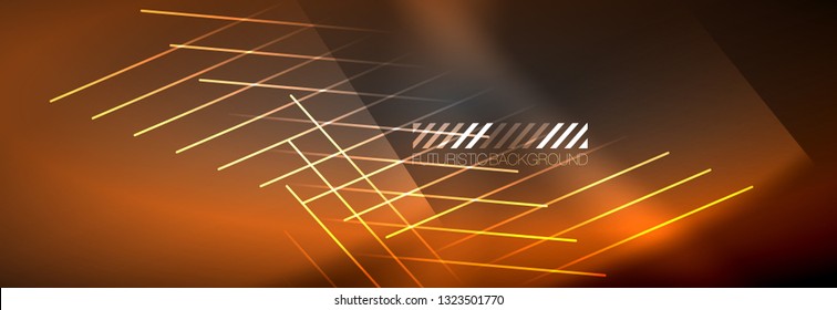 Shiny glowing lights neon color design background, vector