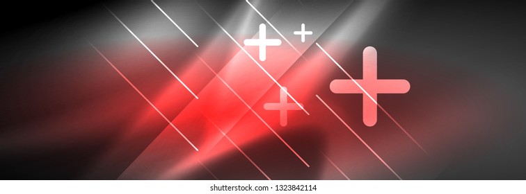 Shiny glowing lights neon color design background, vector