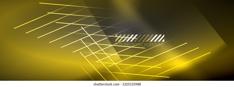 Shiny glowing lights neon color design background, vector