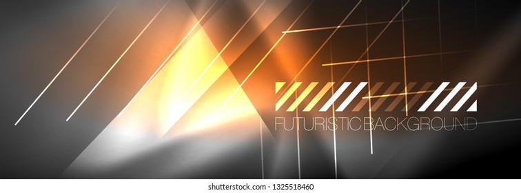 Shiny glowing lights neon color design background, vector