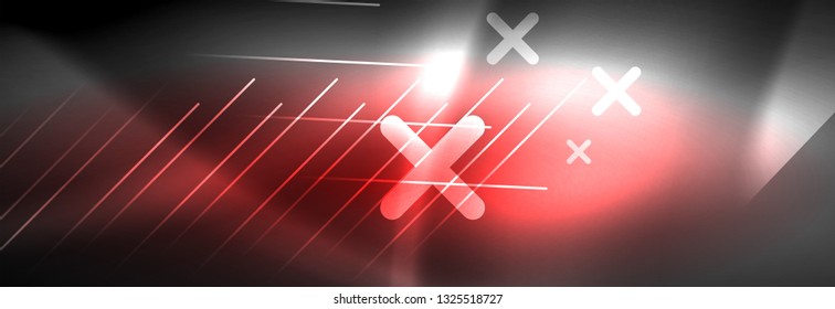 Shiny glowing lights neon color design background, vector