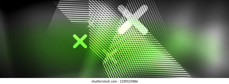 Shiny glowing lights neon color design background, vector