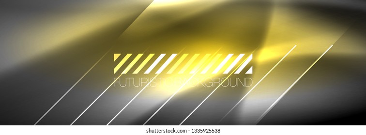 Shiny glowing lights neon color design background, vector