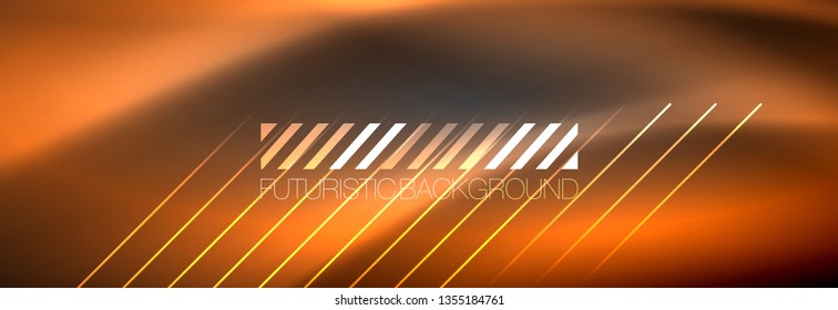 Shiny glowing lights neon color design background, vector
