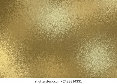 Fondo dorado brillante, textura de lámina, ilustración vectorial.