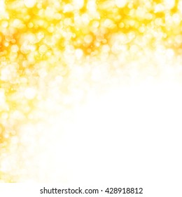 Shiny gold background with sparkling lights