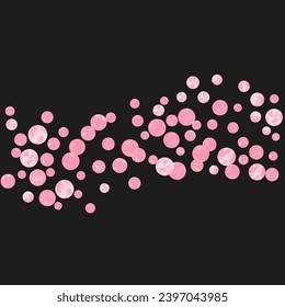 Shiny Gold Banner. New Year Particle. Pink Vintage Paint. Rose Festive Particles. Hand Drawn Stardust. Metallic Textile. Golden Birthday Element. Pink Shiny Gold Banner