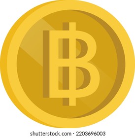 Shiny-Gold-Bitcoin-Vektorgrafik