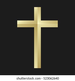 Shiny Gold Cross 