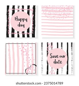 Shiny Gold Invitation. Stripe Vintage Invite. Mothers Offer. Save Date Painting Set. White Nursery Illustration. Pink Holiday Design. Black Xmas Stardust. Golden Shiny Gold Invitation
