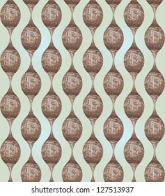 Shiny gold pattern on a blue background