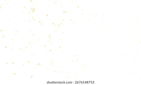 Shiny gold splatter border with sparkling confetti and glowing golden background