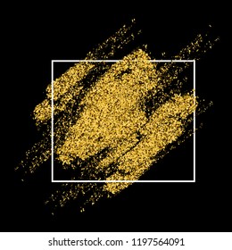 
glänzende goldene Textur auf schwarzem Hintergrund. Abstrakter Vektorhintergrund